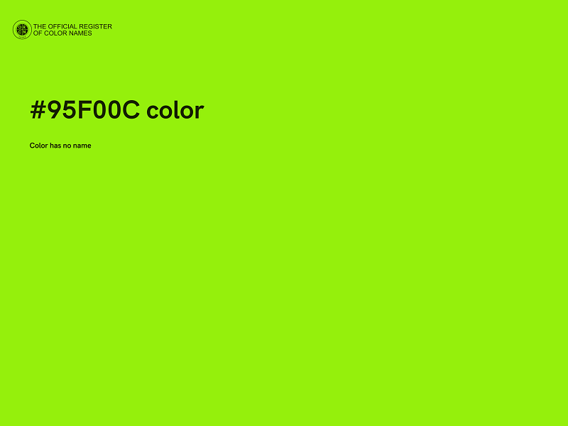 #95F00C color image