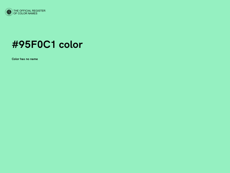 #95F0C1 color image