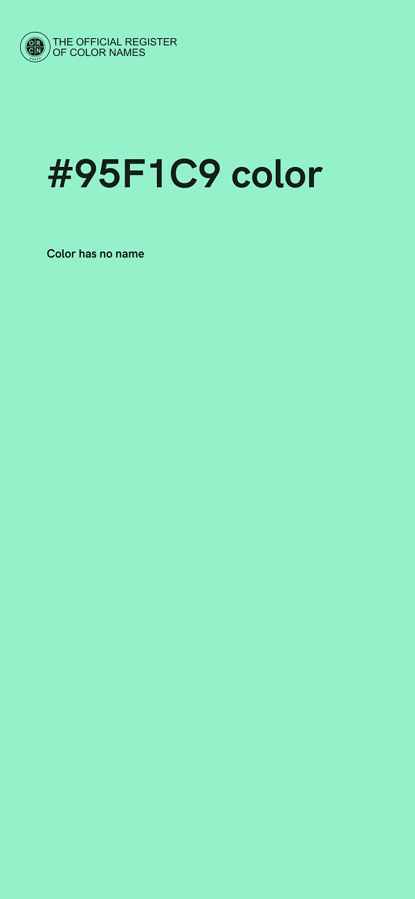 #95F1C9 color image
