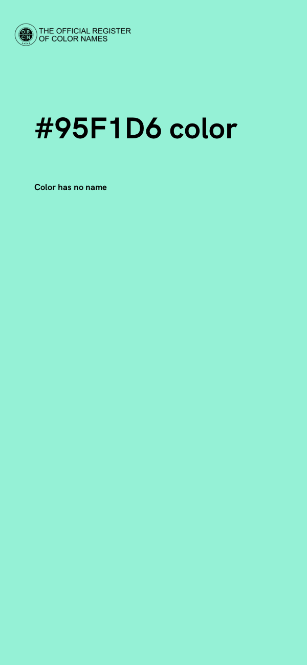 #95F1D6 color image