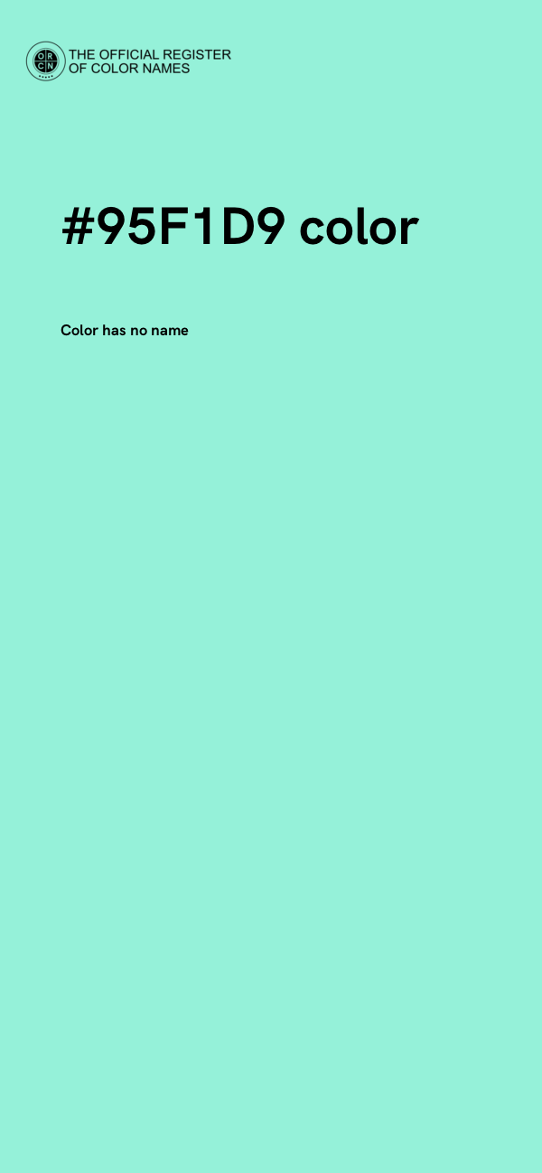 #95F1D9 color image