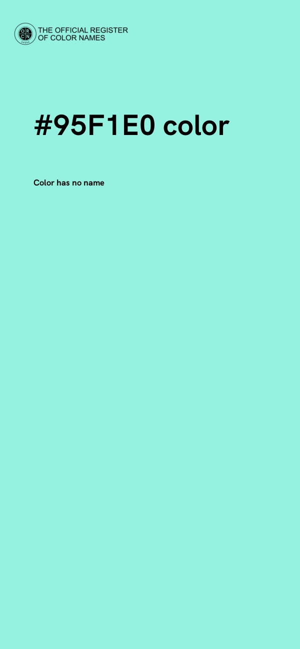 #95F1E0 color image