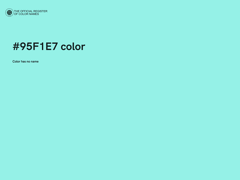 #95F1E7 color image