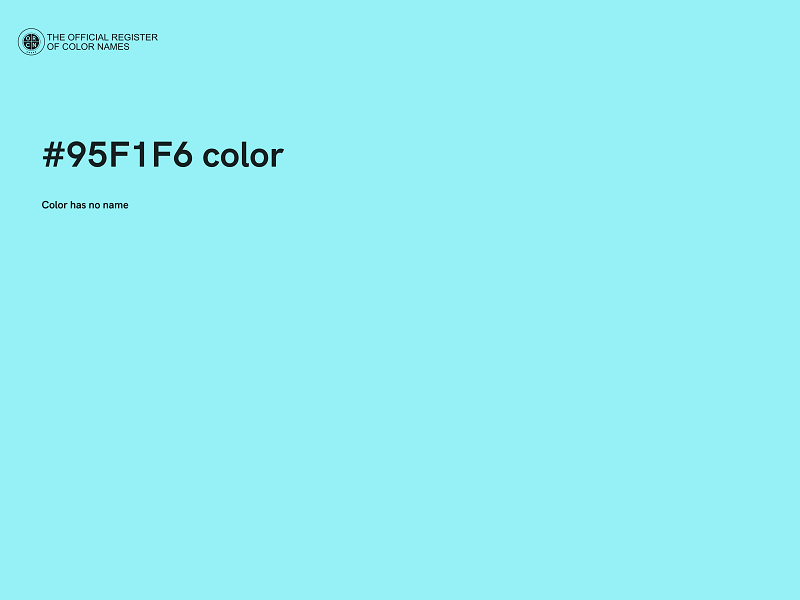 #95F1F6 color image