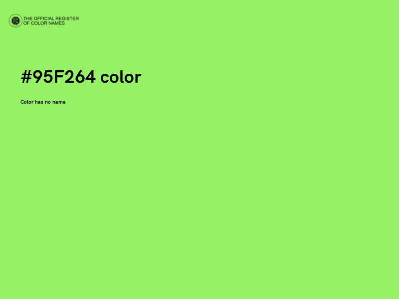 #95F264 color image
