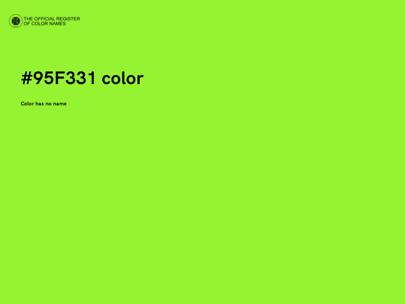 #95F331 color image