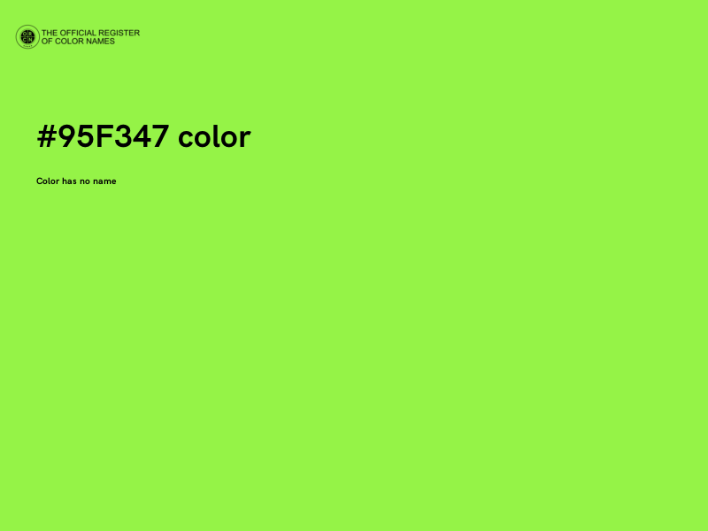 #95F347 color image