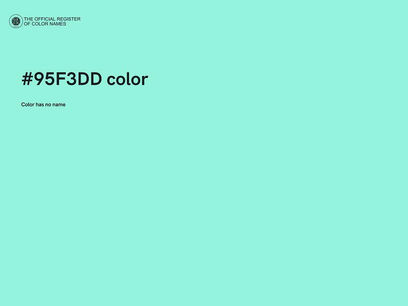 #95F3DD color image