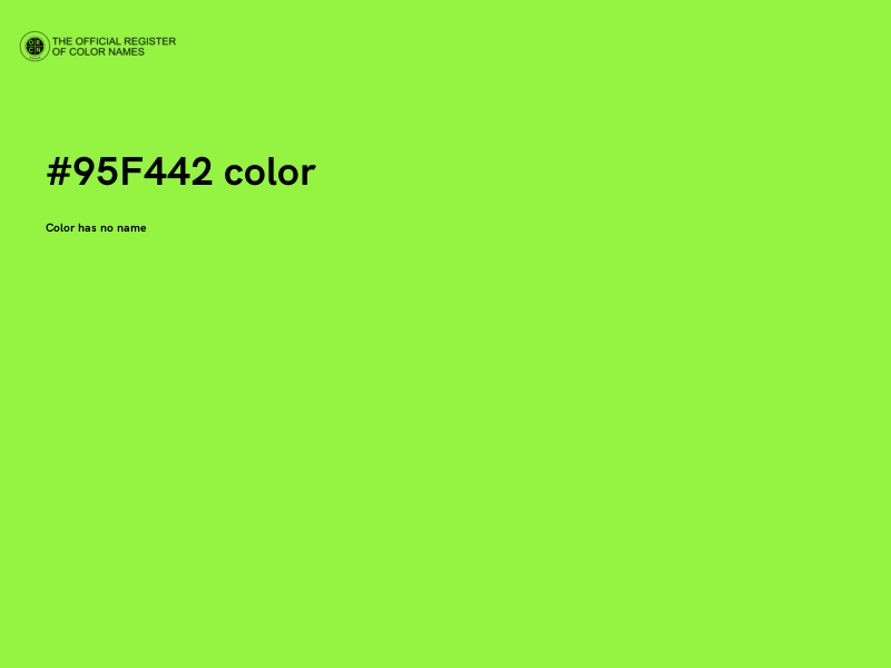 #95F442 color image