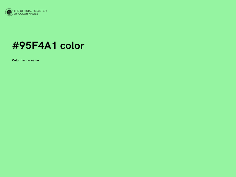 #95F4A1 color image