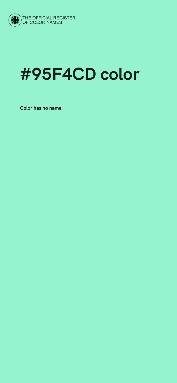 #95F4CD color image
