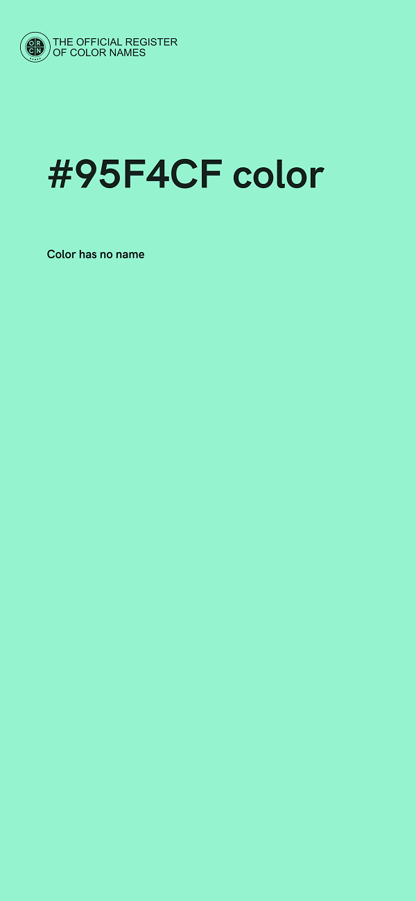 #95F4CF color image