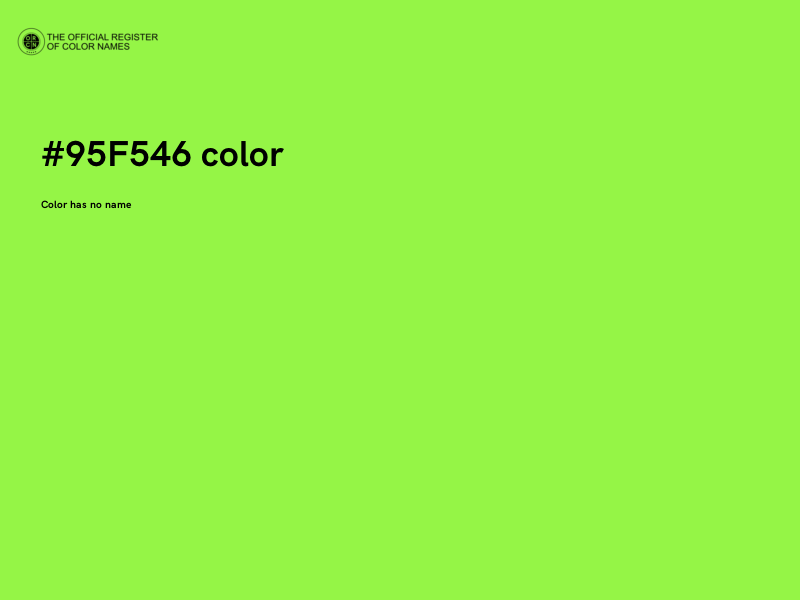 #95F546 color image