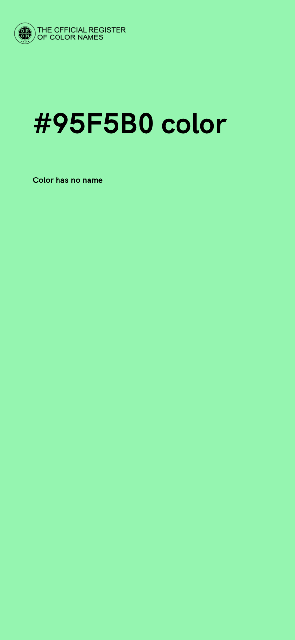 #95F5B0 color image