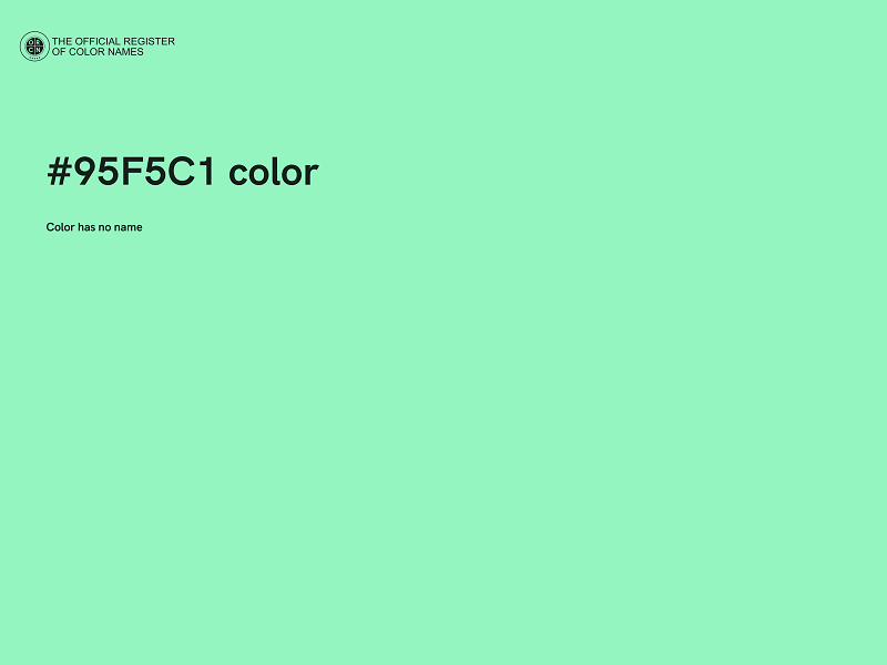 #95F5C1 color image
