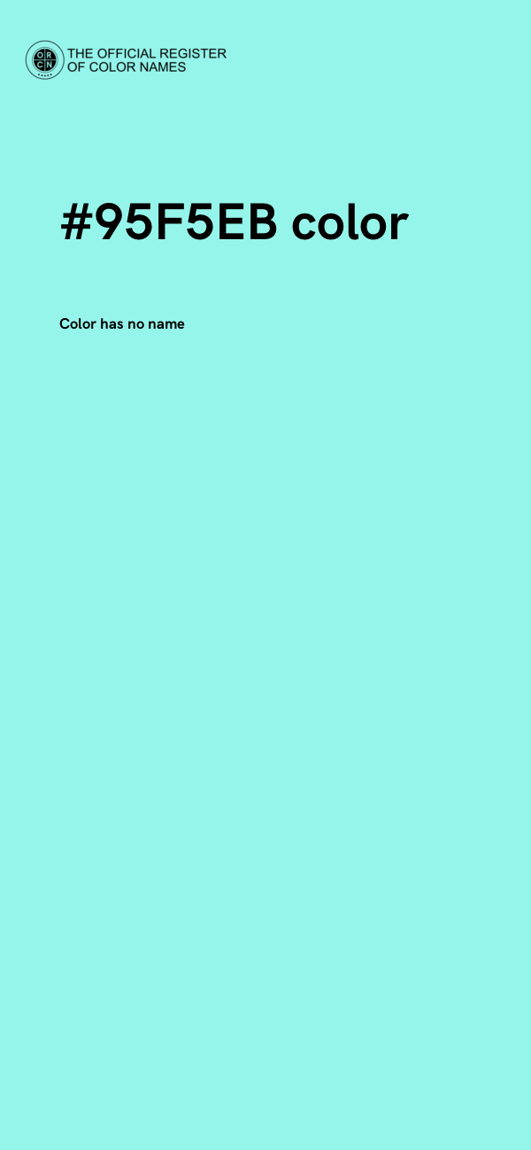 #95F5EB color image