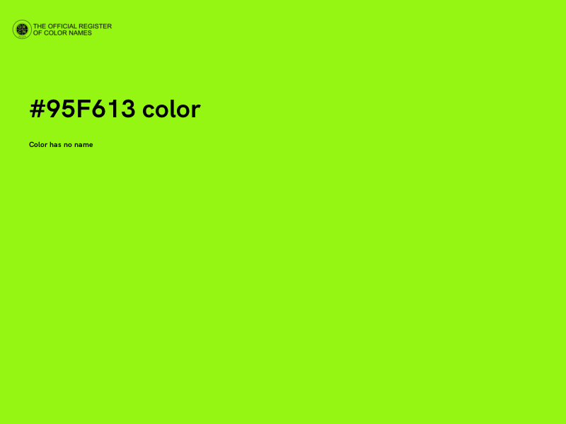 #95F613 color image