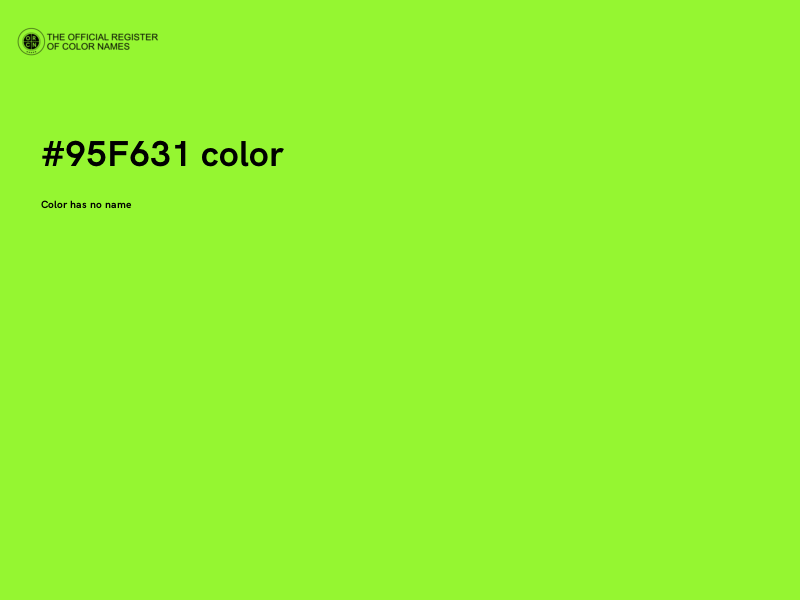 #95F631 color image