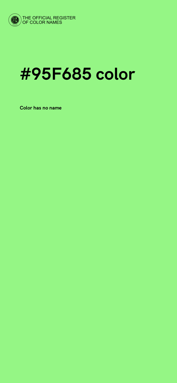 #95F685 color image