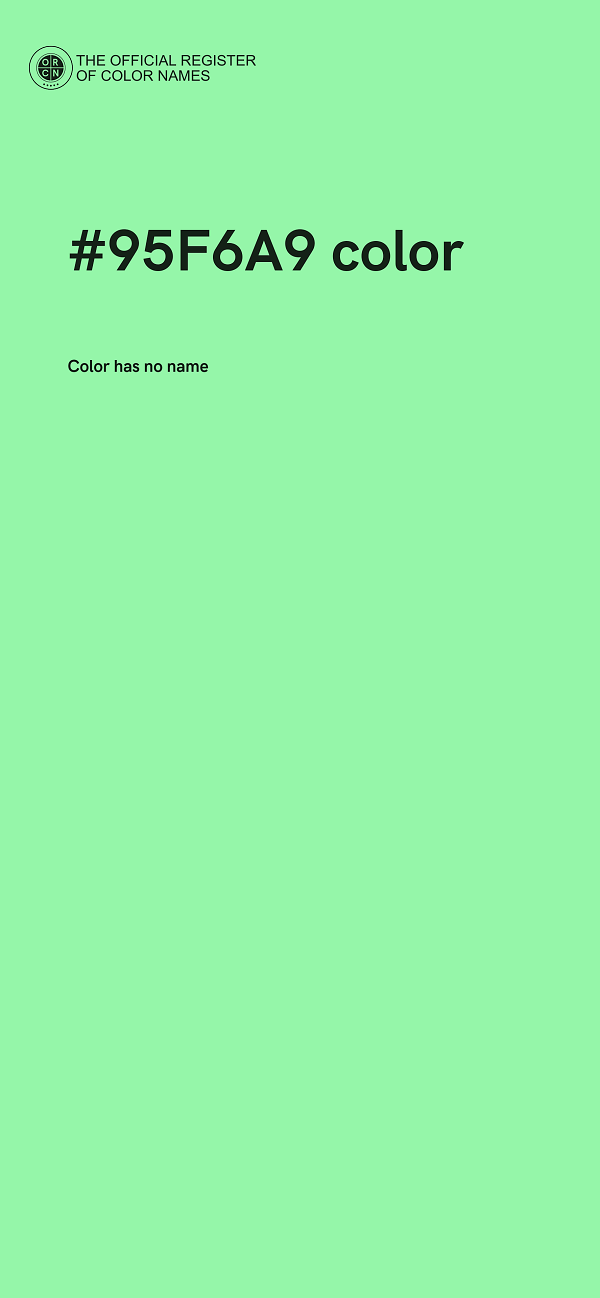 #95F6A9 color image