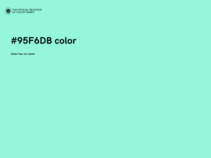 #95F6DB color image