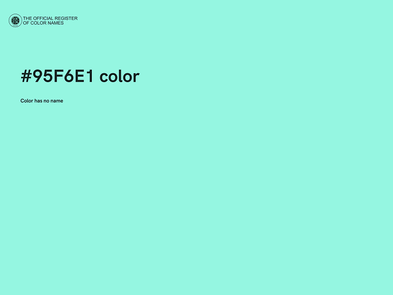 #95F6E1 color image