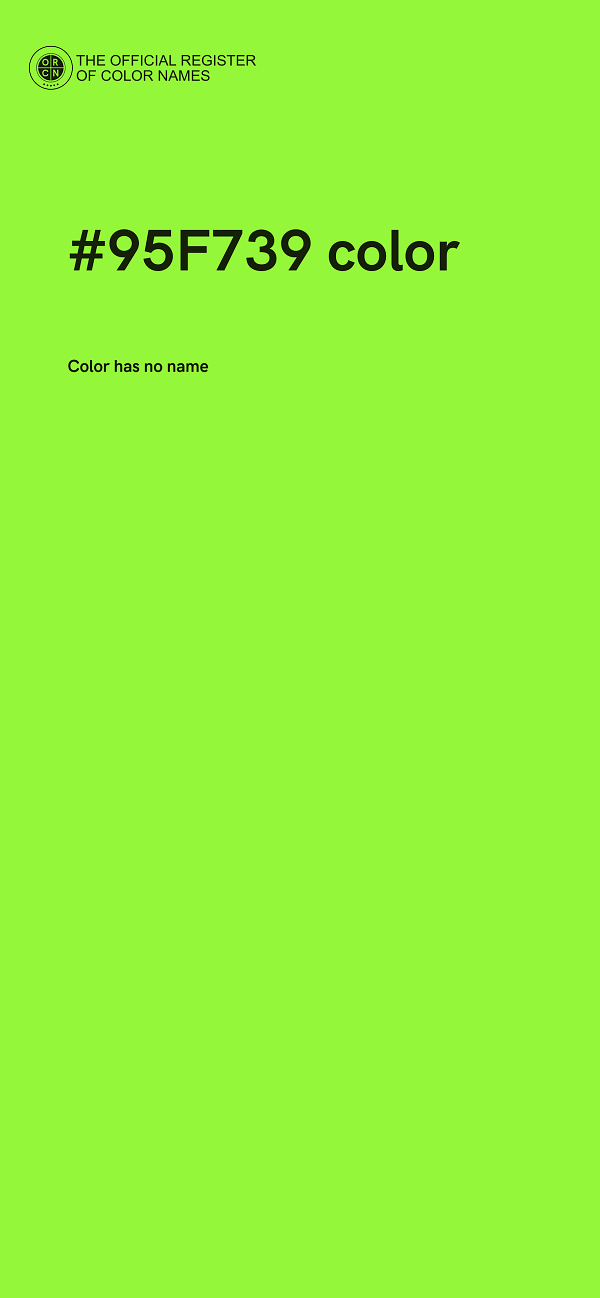 #95F739 color image