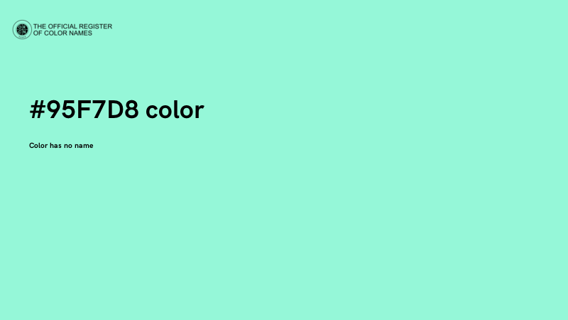 #95F7D8 color image
