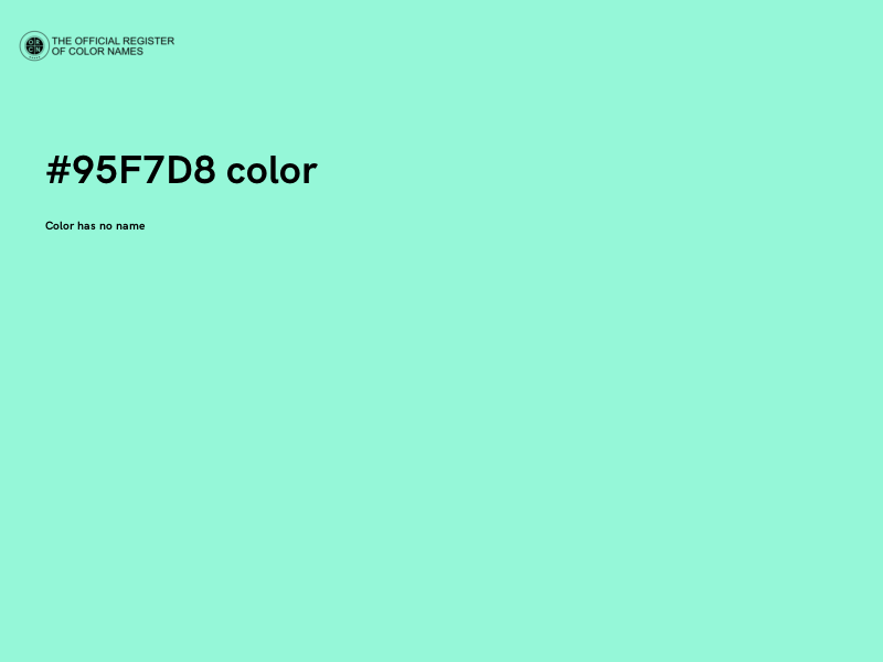 #95F7D8 color image