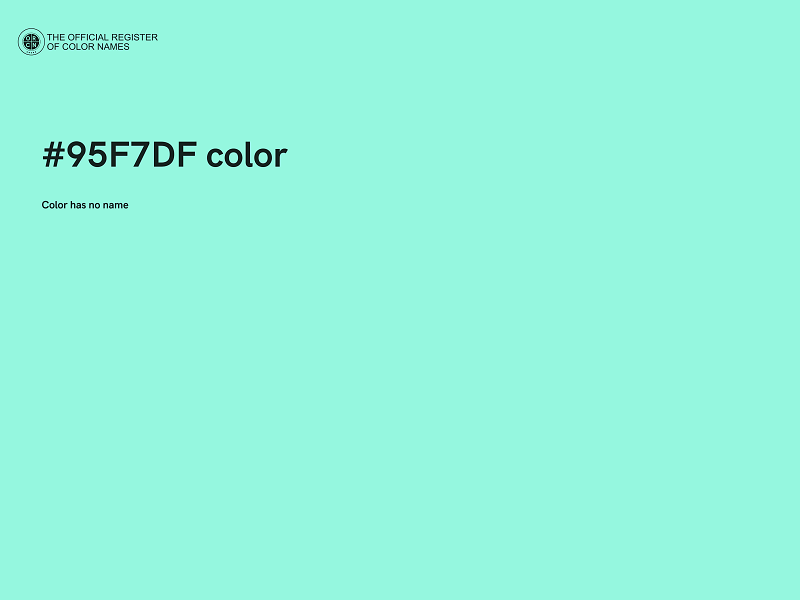 #95F7DF color image