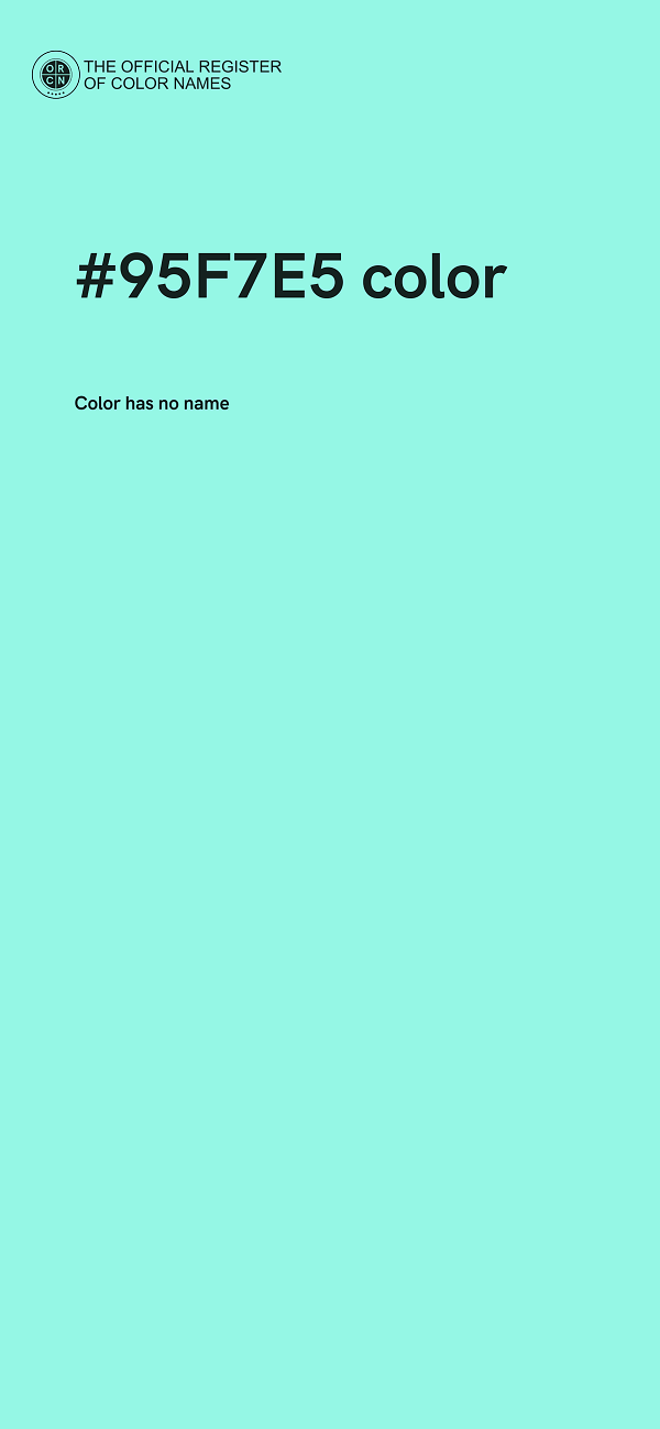 #95F7E5 color image