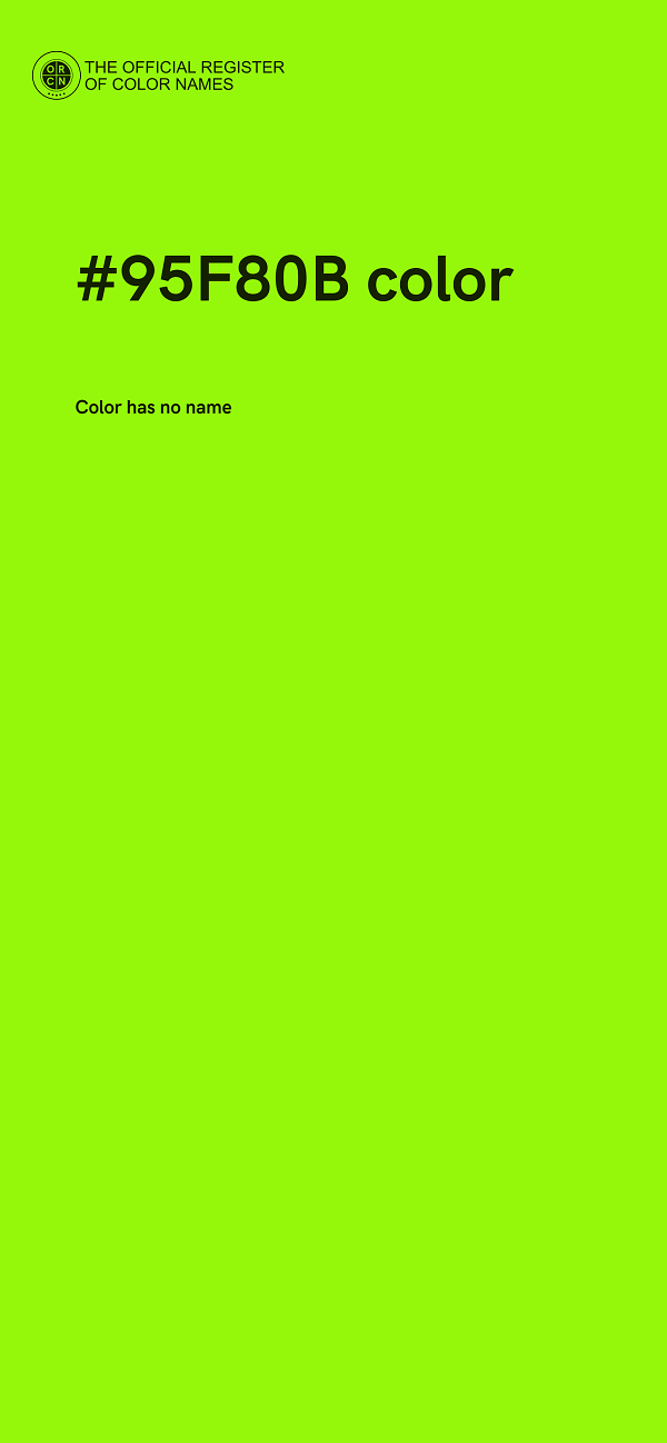 #95F80B color image