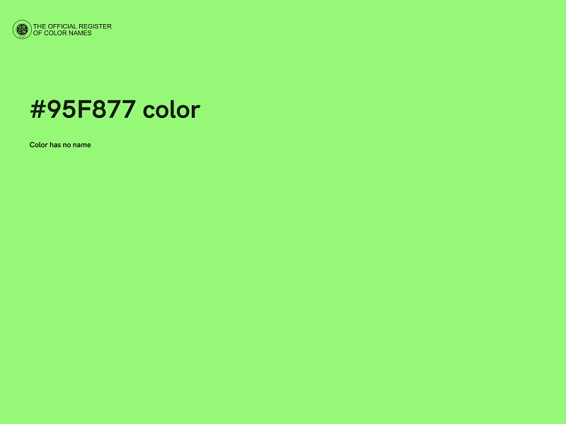 #95F877 color image