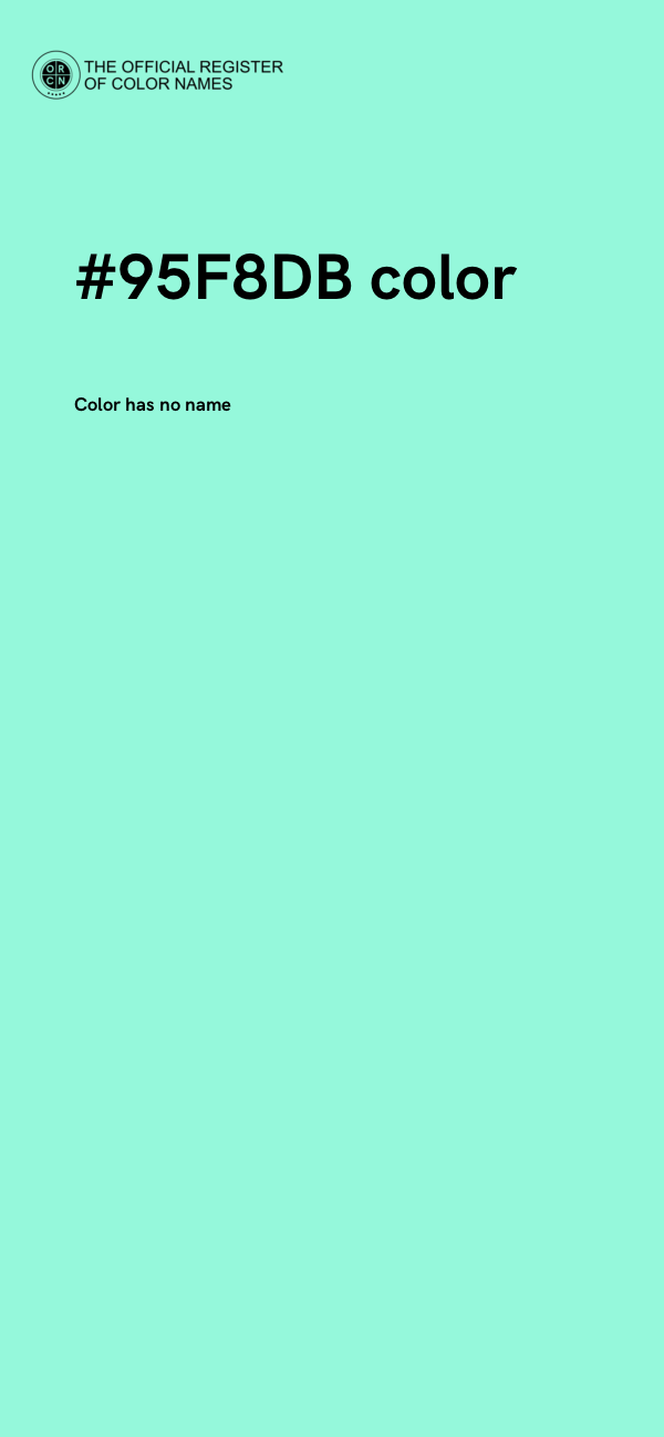 #95F8DB color image