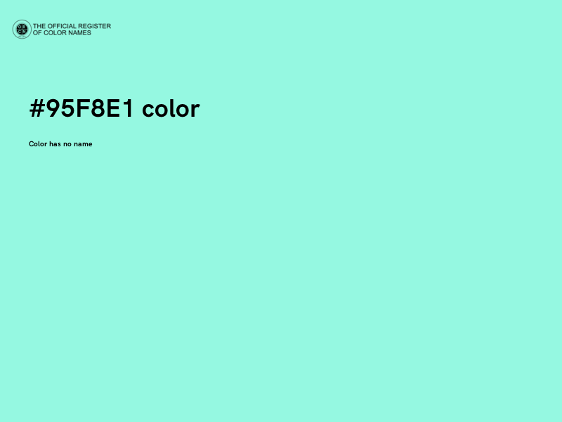 #95F8E1 color image