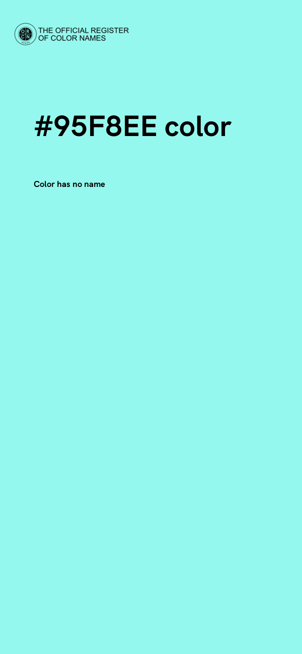 #95F8EE color image