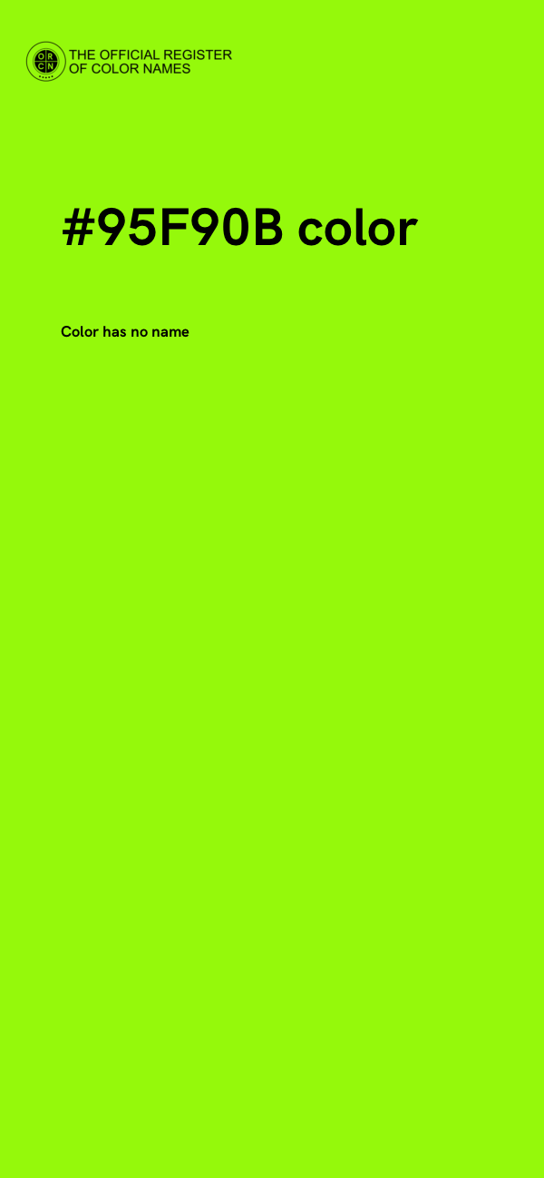#95F90B color image