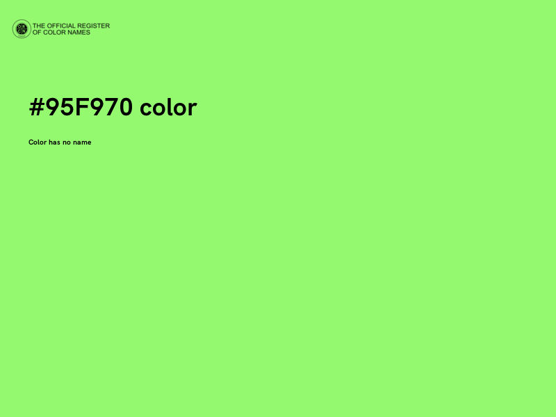 #95F970 color image