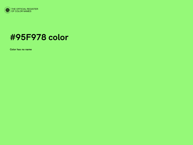#95F978 color image