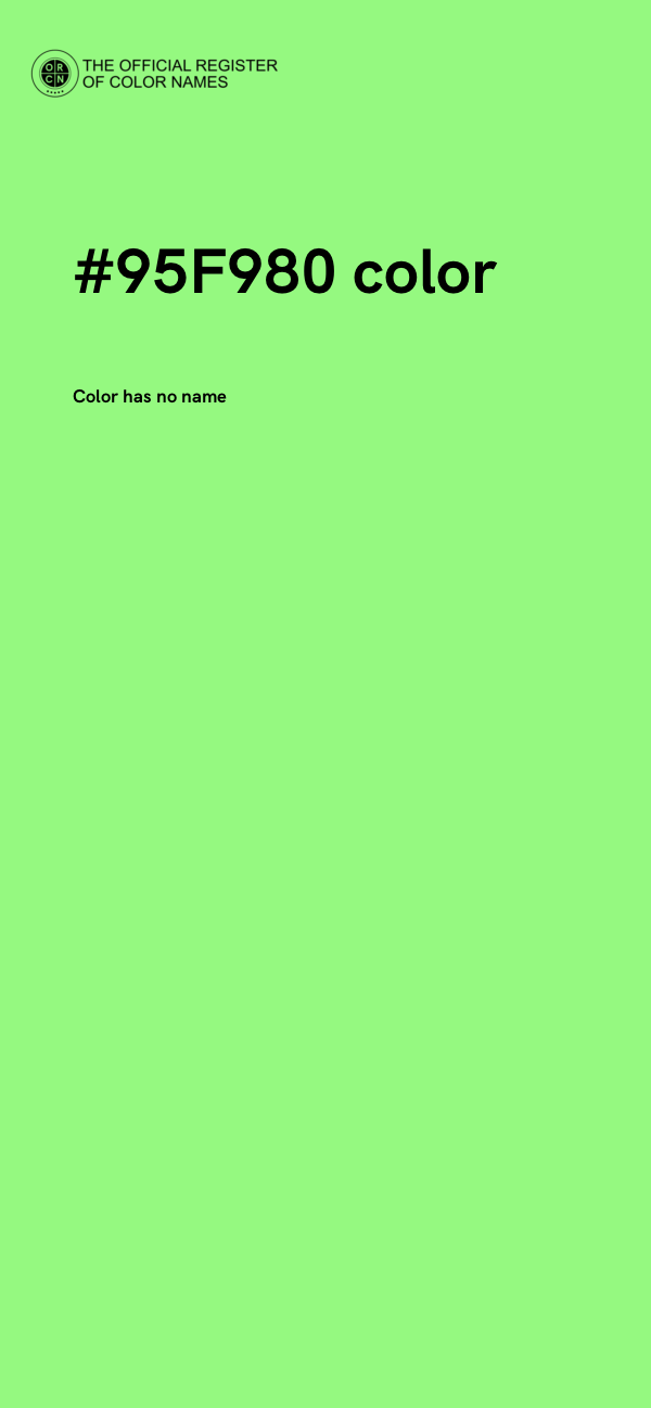 #95F980 color image
