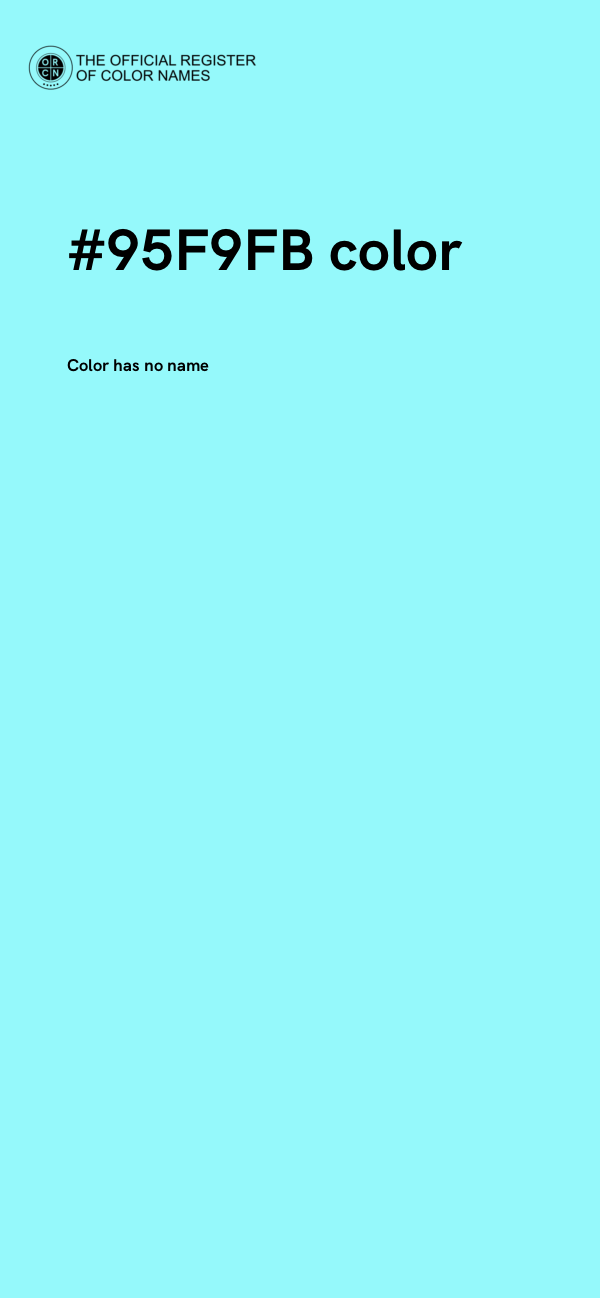 #95F9FB color image