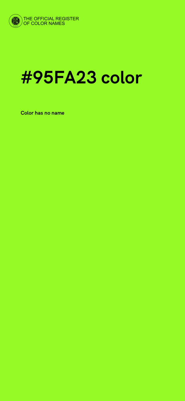 #95FA23 color image