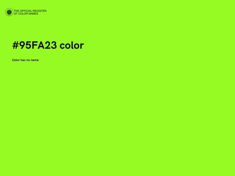 #95FA23 color image