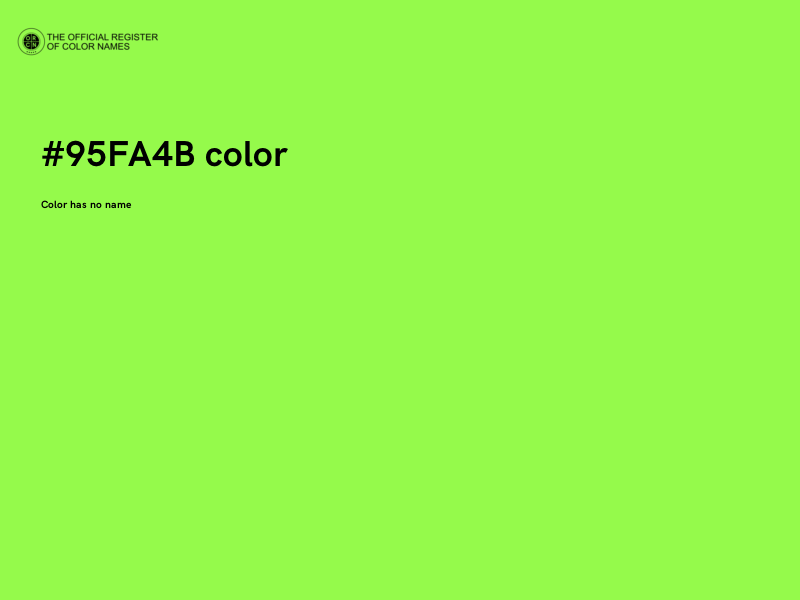 #95FA4B color image