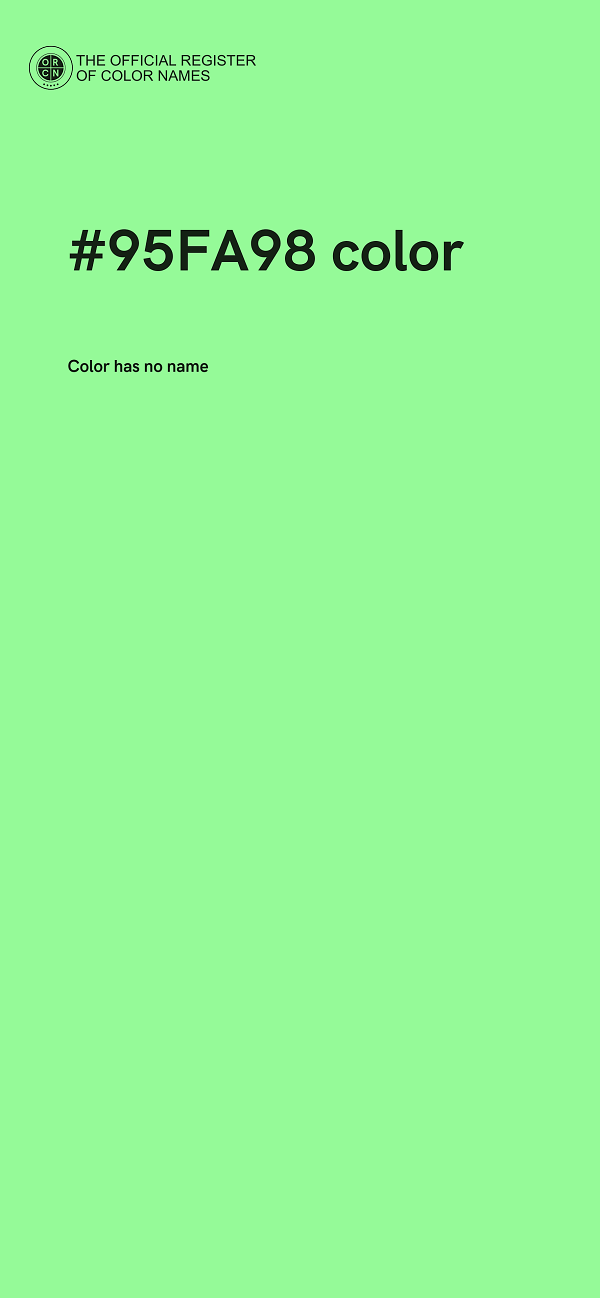#95FA98 color image