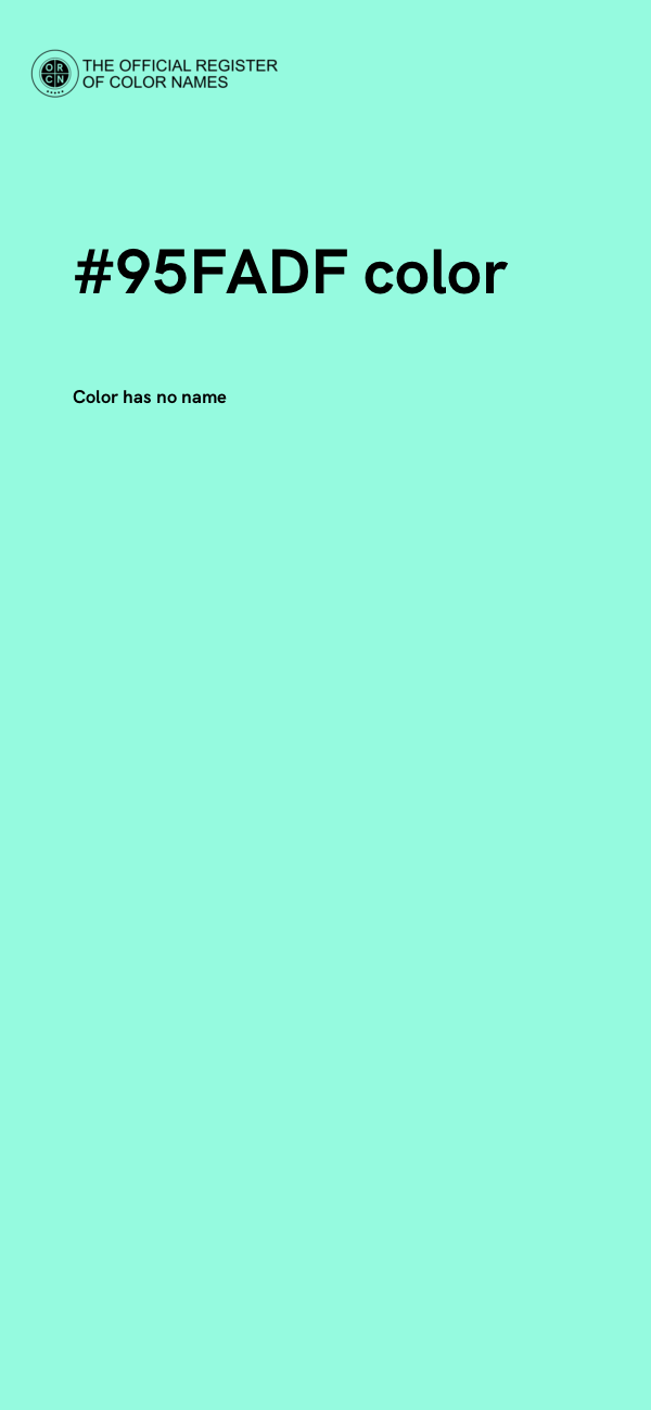 #95FADF color image