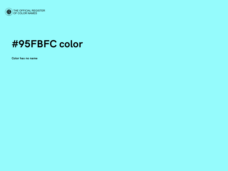 #95FBFC color image