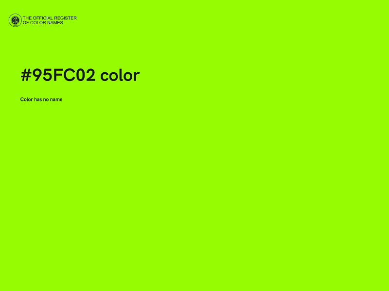 #95FC02 color image