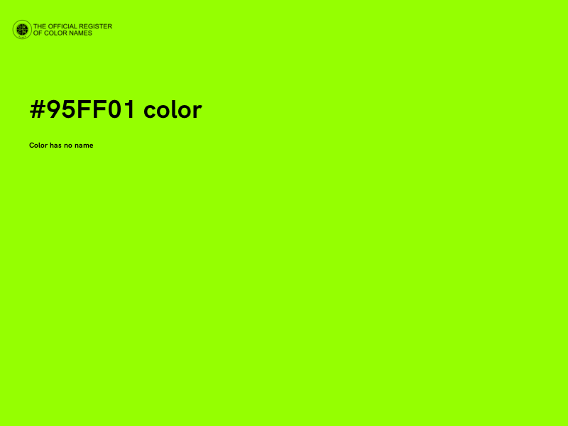 #95FF01 color image