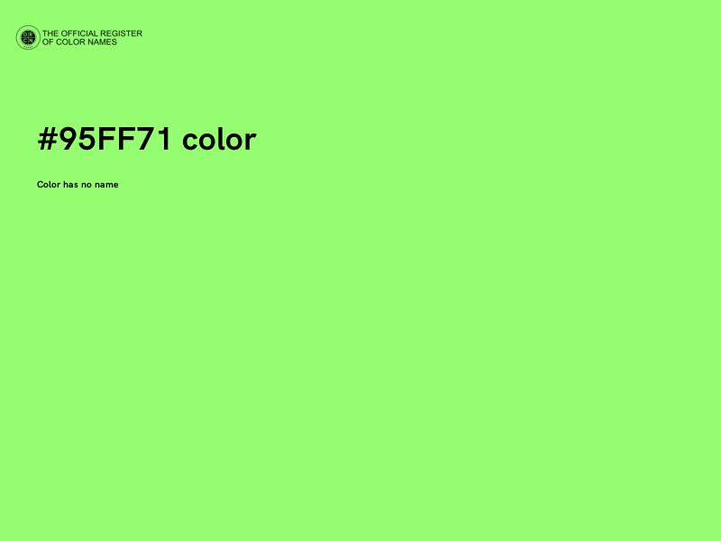 #95FF71 color image